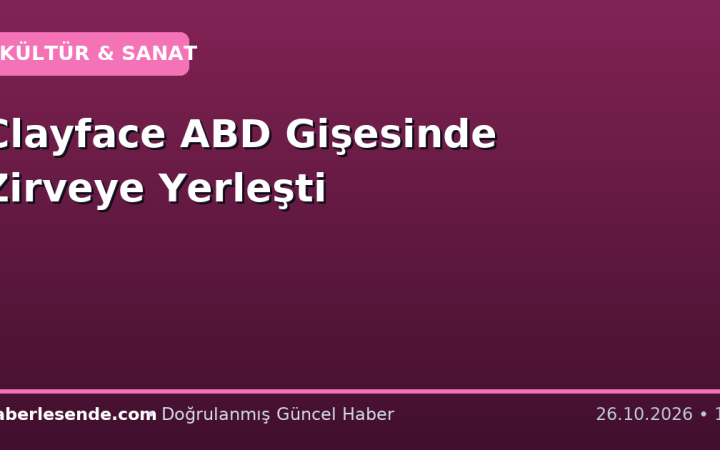Clayface ABD Gişesinde Zirveye Yerleşti