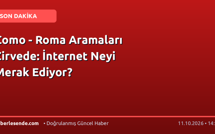 Como - Roma Aramaları Zirvede: İnternet Neyi Merak Ediyor?