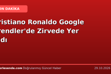 Cristiano Ronaldo Google Trendler'de Zirvede Yer Aldı