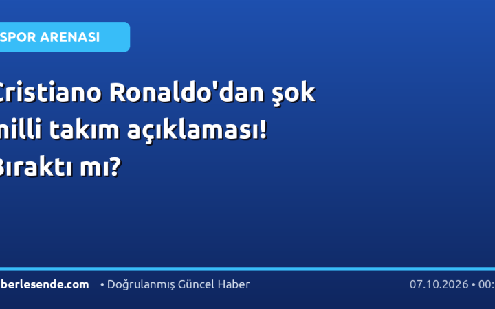 Cristiano Ronaldo'dan şok milli takım açıklaması! Bıraktı mı?