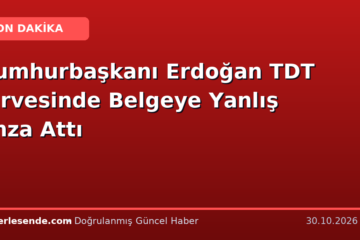 Cumhurbaşkanı Erdoğan TDT Zirvesinde Belgeye Yanlış İmza Attı