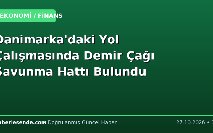 Danimarka'daki Yol Çalışmasında Demir Çağı Savunma Hattı Bulundu