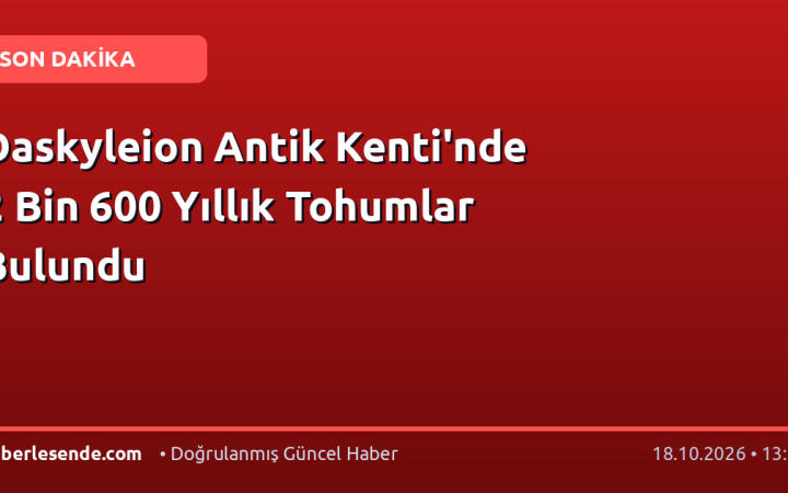 Daskyleion Antik Kenti'nde 2 Bin 600 Yıllık Tohumlar Bulundu