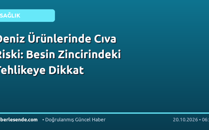 Deniz Ürünlerinde Cıva Riski: Besin Zincirindeki Tehlikeye Dikkat