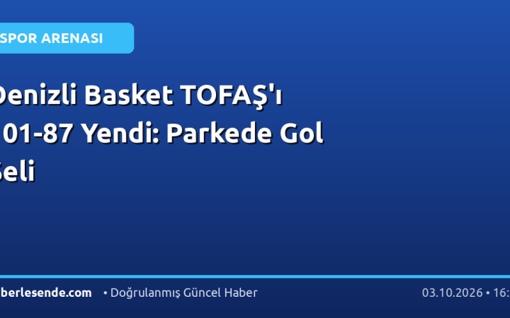 Denizli Basket TOFAŞ'ı 101-87 Yendi: Parkede Gol Seli