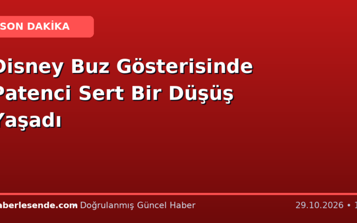 Disney Buz Gösterisinde Patenci Sert Bir Düşüş Yaşadı