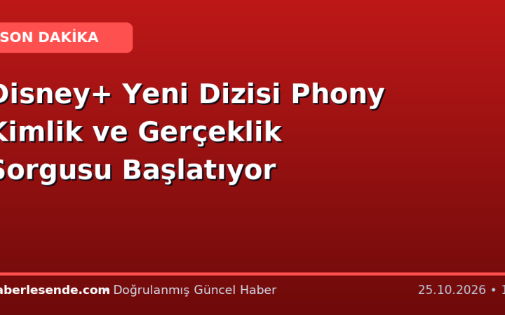 Disney+ Yeni Dizisi Phony Kimlik ve Gerçeklik Sorgusu Başlatıyor
