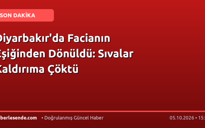 Diyarbakır'da Facianın Eşiğinden Dönüldü: Sıvalar Kaldırıma Çöktü