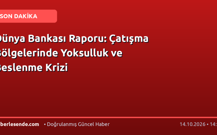 Dünya Bankası Raporu: Çatışma Bölgelerinde Yoksulluk ve Beslenme Krizi