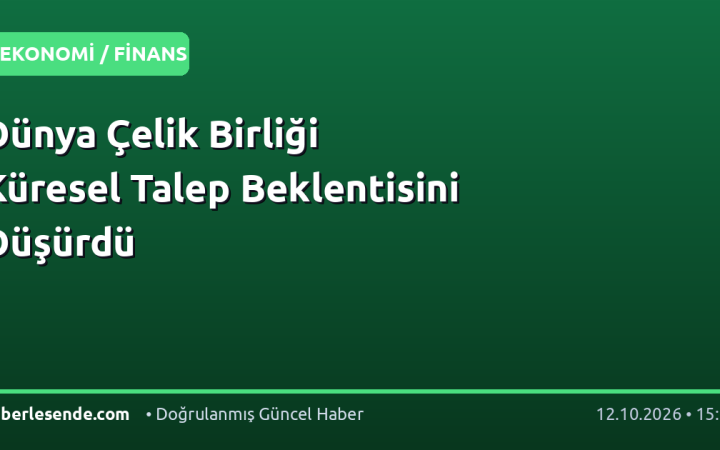 Dünya Çelik Birliği Küresel Talep Beklentisini Düşürdü