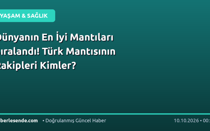 Dünyanın En İyi Mantıları Sıralandı! Türk Mantısının Rakipleri Kimler?