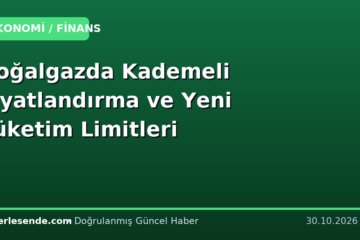 Doğalgazda Kademeli Fiyatlandırma ve Yeni Tüketim Limitleri