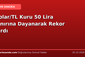 Dolar/TL Kuru 50 Lira Sınırına Dayanarak Rekor Kırdı