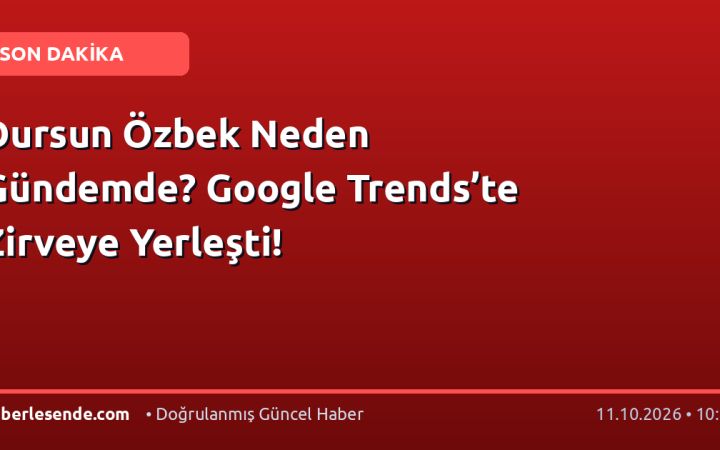 Dursun Özbek Neden Gündemde? Google Trends’te Zirveye Yerleşti!