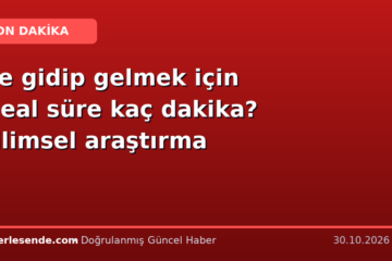 İşe gidip gelmek için ideal süre kaç dakika? Bilimsel araştırma