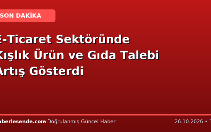 E-Ticaret Sektöründe Kışlık Ürün ve Gıda Talebi Artış Gösterdi