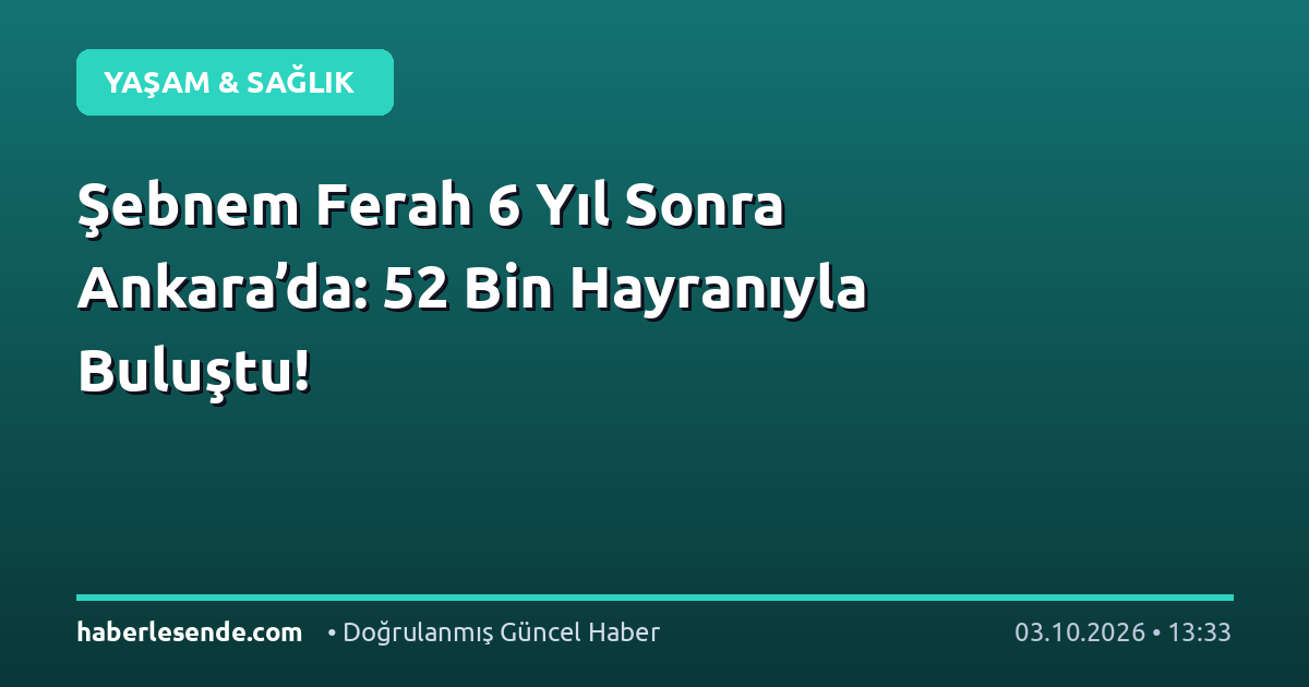 Şebnem Ferah 6 Yıl Sonra Ankara’da: 52 Bin Hayranıyla Buluştu!