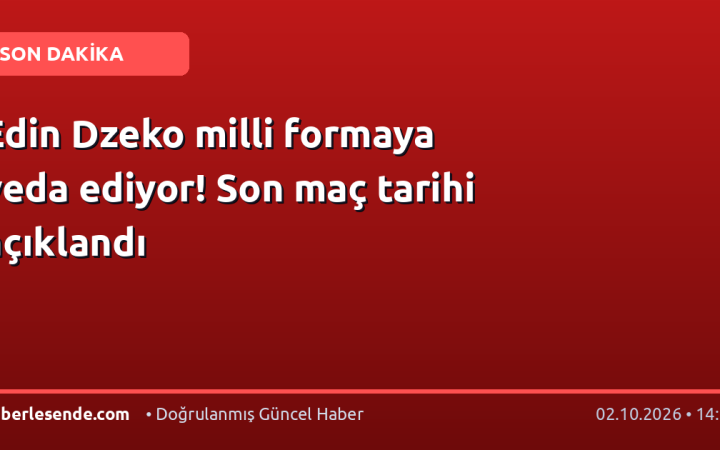 Edin Dzeko milli formaya veda ediyor! Son maç tarihi açıklandı