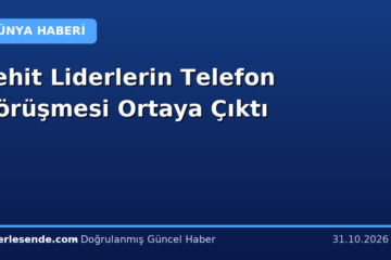 Şehit Liderlerin Telefon Görüşmesi Ortaya Çıktı
