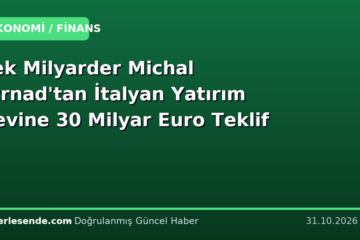 Çek Milyarder Michal Strnad'tan İtalyan Yatırım Devine 30 Milyar Euro Teklif