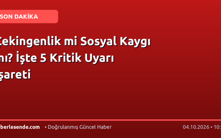 Çekingenlik mi Sosyal Kaygı mı? İşte 5 Kritik Uyarı İşareti