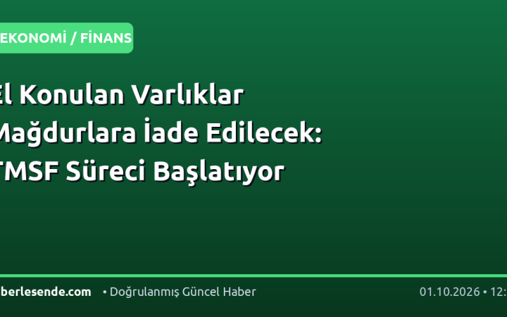 El Konulan Varlıklar Mağdurlara İade Edilecek: TMSF Süreci Başlatıyor