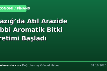 Elazığ’da Atıl Arazide Tıbbi Aromatik Bitki Üretimi Başladı