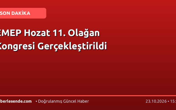 EMEP Hozat 11. Olağan Kongresi Gerçekleştirildi