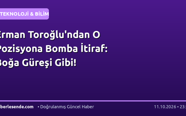 Erman Toroğlu'ndan O Pozisyona Bomba İtiraf: Boğa Güreşi Gibi!
