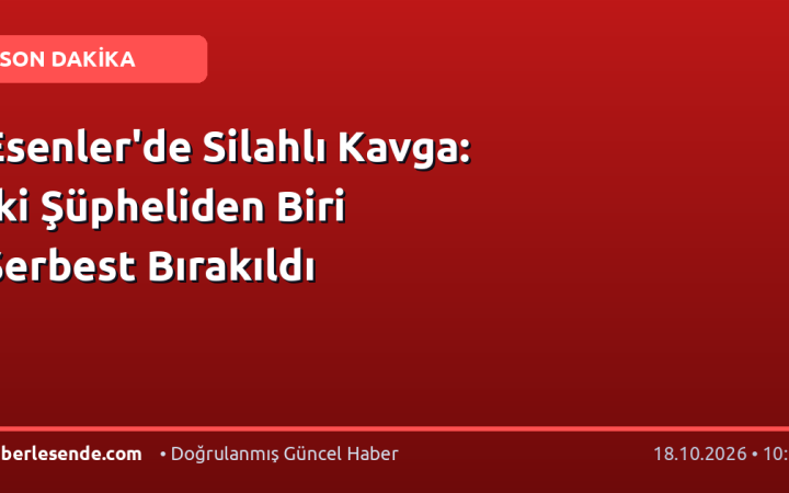 Esenler'de Silahlı Kavga: İki Şüpheliden Biri Serbest Bırakıldı