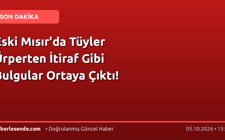 Eski Mısır'da Tüyler Ürperten İtiraf Gibi Bulgular Ortaya Çıktı!