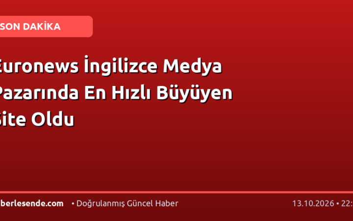 Euronews İngilizce Medya Pazarında En Hızlı Büyüyen Site Oldu
