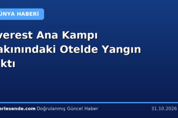 Everest Ana Kampı Yakınındaki Otelde Yangın Çıktı