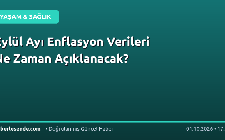 Eylül Ayı Enflasyon Verileri Ne Zaman Açıklanacak?