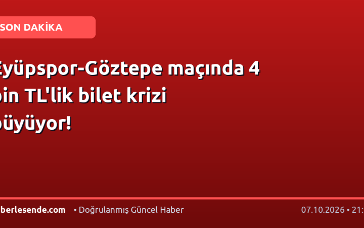 Eyüpspor-Göztepe maçında 4 bin TL'lik bilet krizi büyüyor!