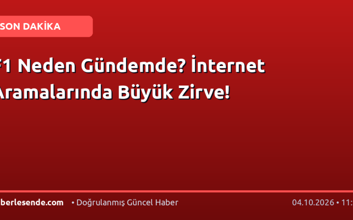 F1 Neden Gündemde? İnternet Aramalarında Büyük Zirve!