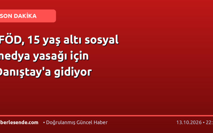 İFÖD, 15 yaş altı sosyal medya yasağı için Danıştay'a gidiyor