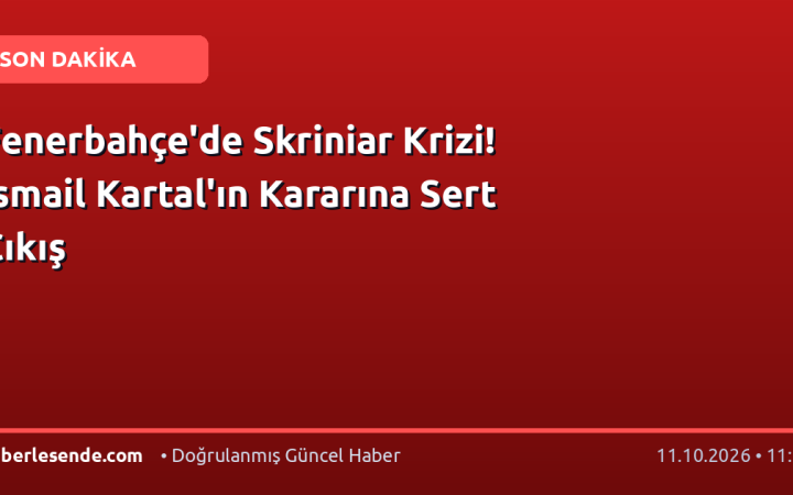 Fenerbahçe'de Skriniar Krizi! İsmail Kartal'ın Kararına Sert Çıkış