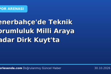 Fenerbahçe'de Teknik Sorumluluk Milli Araya Kadar Dirk Kuyt'ta