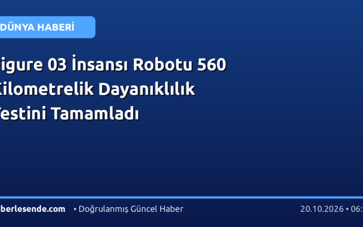 Figure 03 İnsansı Robotu 560 Kilometrelik Dayanıklılık Testini Tamamladı