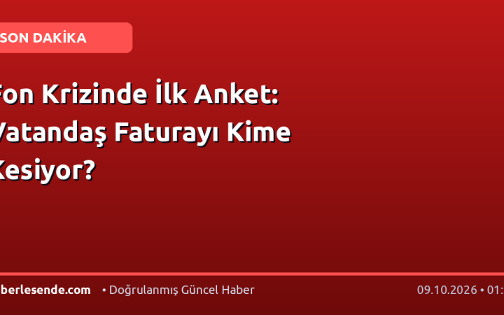 Fon Krizinde İlk Anket: Vatandaş Faturayı Kime Kesiyor?