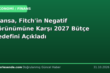 Fransa, Fitch'in Negatif Görünümüne Karşı 2027 Bütçe Hedefini Açıkladı