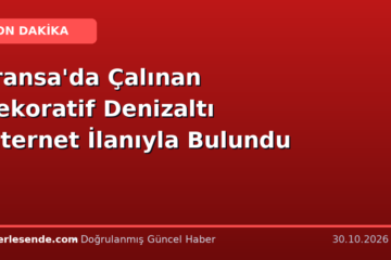 Fransa'da Çalınan Dekoratif Denizaltı İnternet İlanıyla Bulundu
