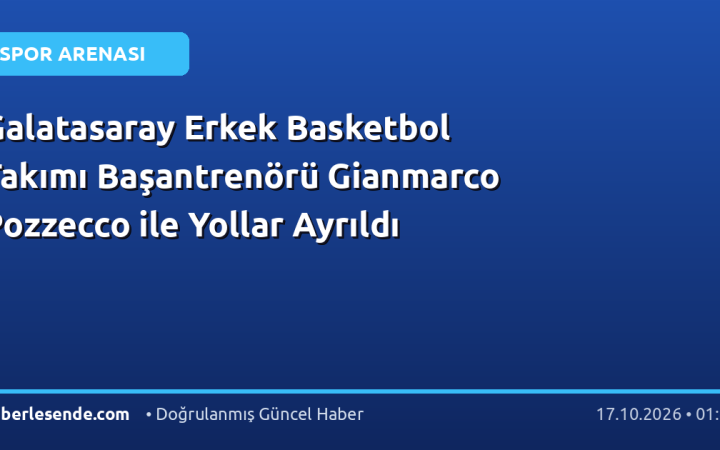 Galatasaray Erkek Basketbol Takımı Başantrenörü Gianmarco Pozzecco ile Yollar Ayrıldı