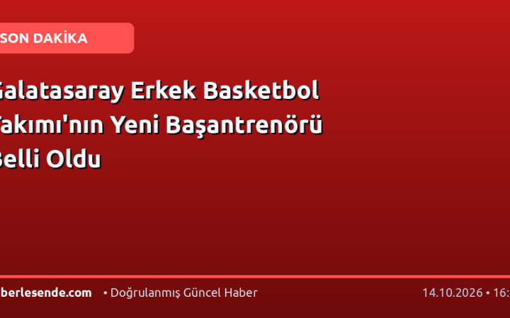 Galatasaray Erkek Basketbol Takımı'nın Yeni Başantrenörü Belli Oldu