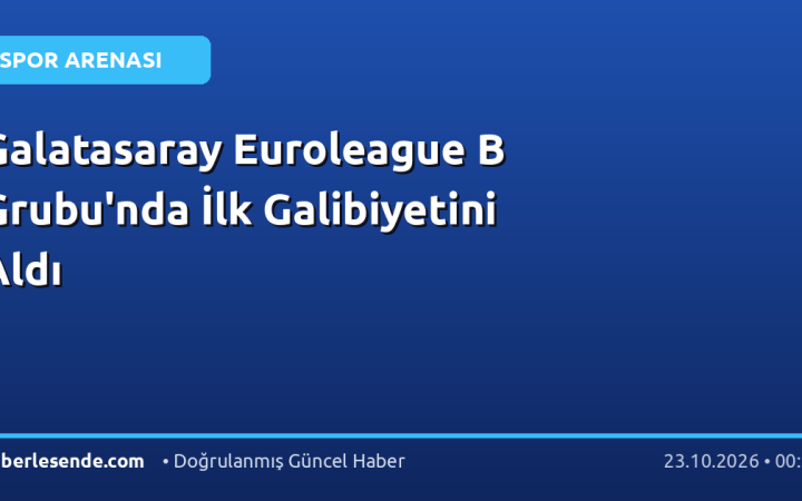 Galatasaray Euroleague B Grubu'nda İlk Galibiyetini Aldı