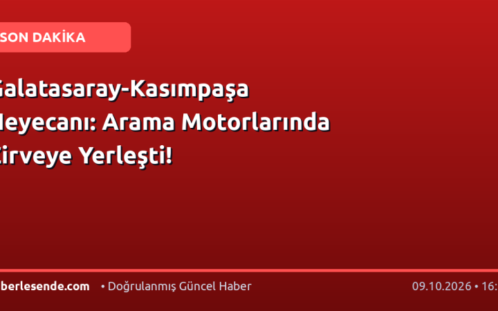 Galatasaray-Kasımpaşa Heyecanı: Arama Motorlarında Zirveye Yerleşti!