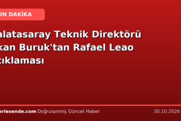 Galatasaray Teknik Direktörü Okan Buruk'tan Rafael Leao Açıklaması
