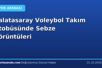 Galatasaray Voleybol Takım Otobüsünde Sebze Görüntüleri