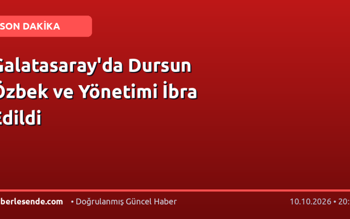 Galatasaray'da Dursun Özbek ve Yönetimi İbra Edildi